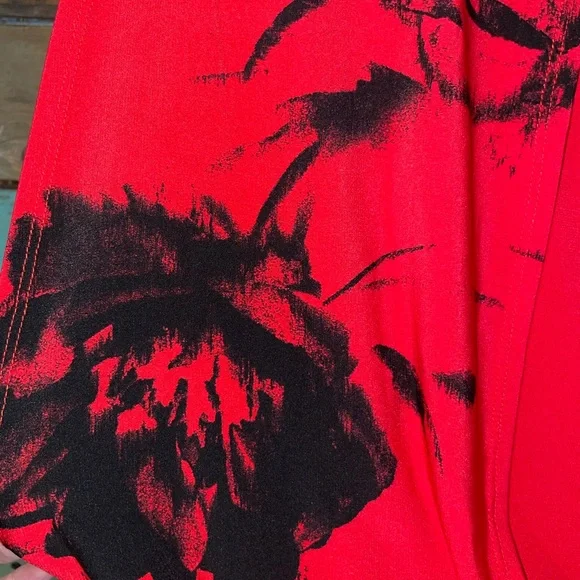 Studio I Blouson Dress Tropical Floral Print 12 - Picture 11 of 16